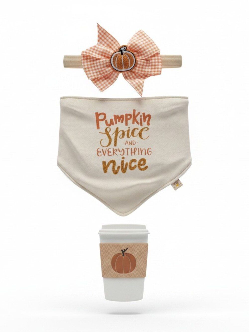 NWT Zoey & Miles 3PC Baby Gift Set Bib Headband Teether